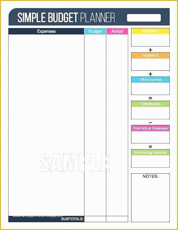 Free Printable Weekly Budget Template Of Free Simple Bud Template Printable Weekly Best