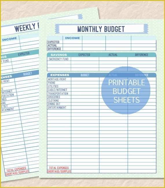 59 Free Printable Weekly Budget Template
