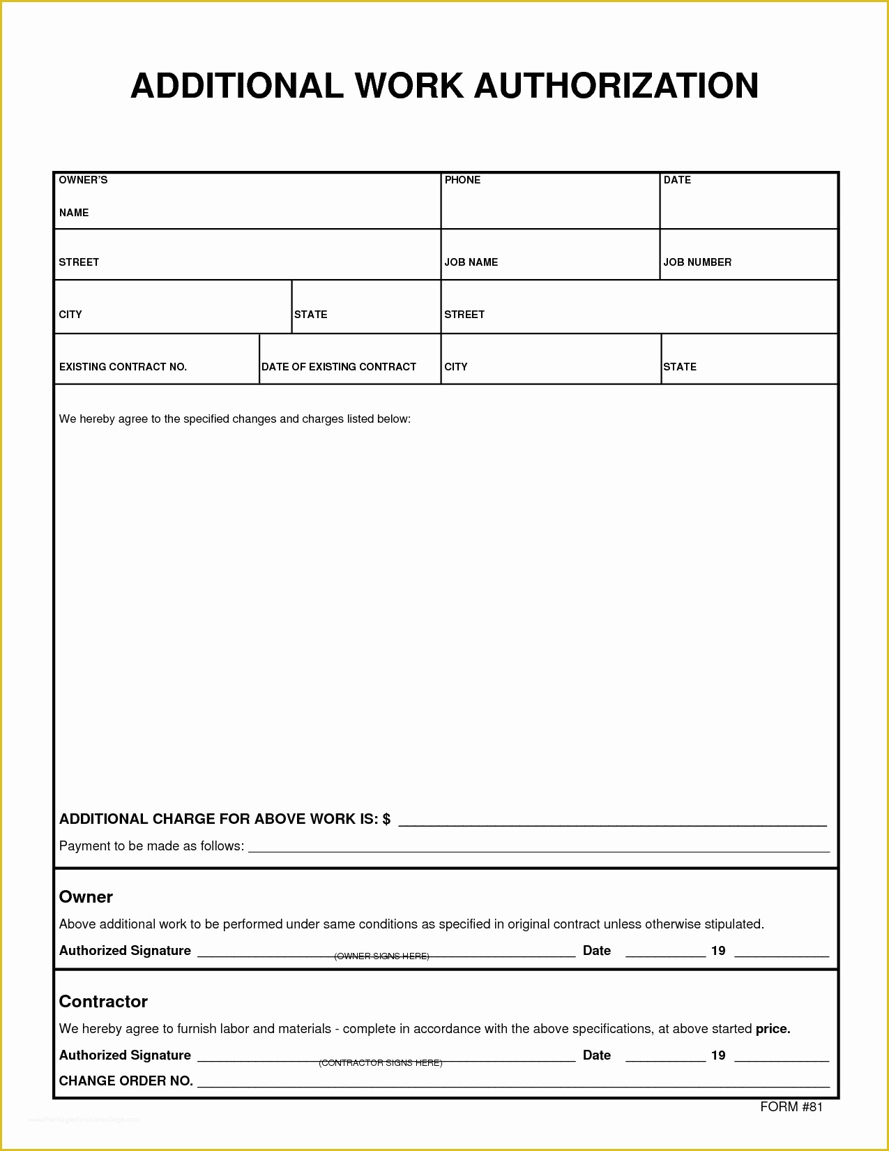 Free Printable Work order Template Of Best S Of Job Work order form Template Work order