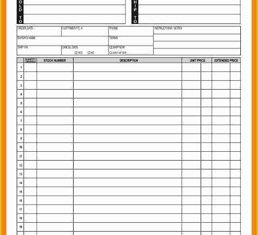 Free Printable Work order Template Of Free Printable Work order Template