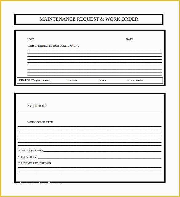 Free Printable Work order Template Of Work order Template 23 Free Word Excel Pdf Document