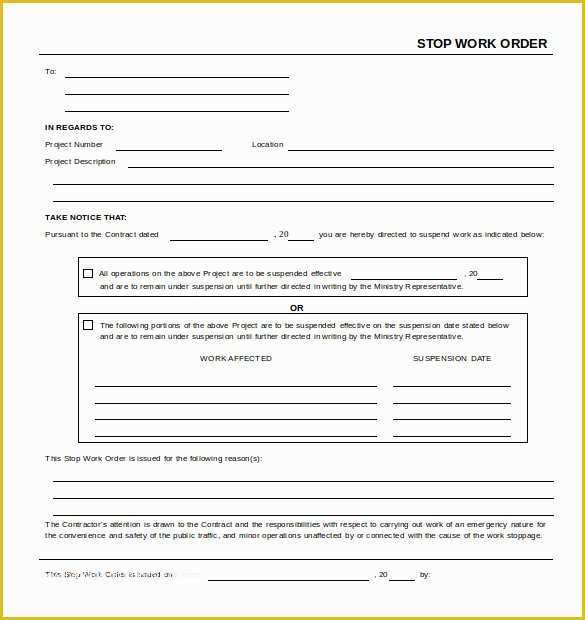 Free Printable Work order Template Of Work order Template 23 Free Word Excel Pdf Document