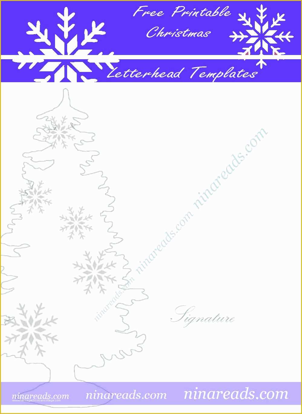 Free Printing Press Website Templates Of 24 Free Printable Christmas Letterhead Templates