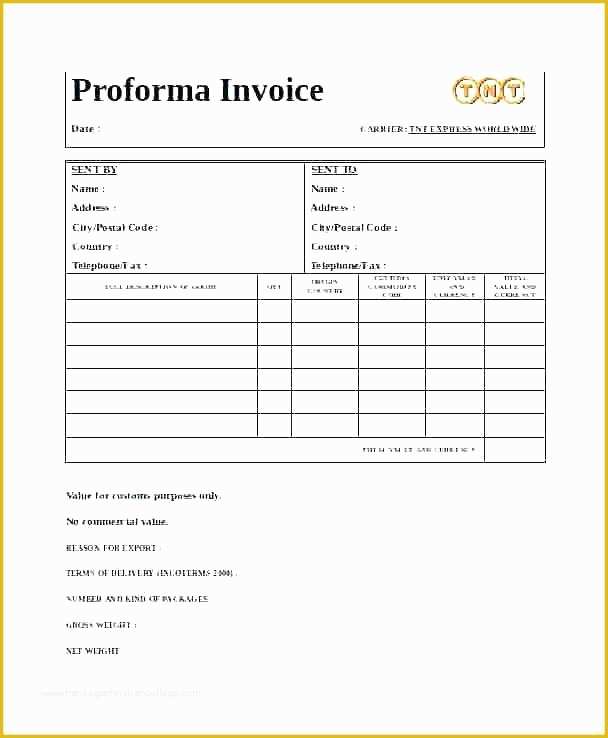 Free Pro forma Template Of Facture Proforma Xls Innov Rff