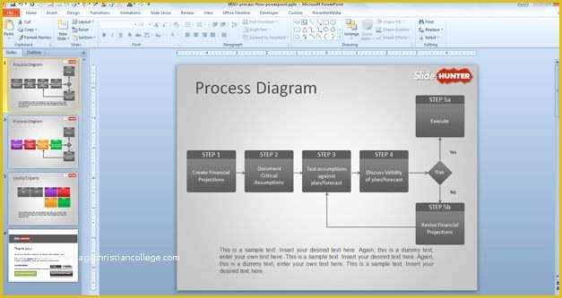 Free Process Flow Template Of Process Flow Chart Template Powerpoint Free Process Flow