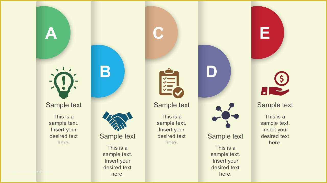 Free Process Flow Template Of Process Flow Slide for Powerpoint Slidemodel