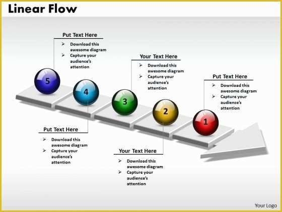 Free Process Flow Template Of Process Powerpoint Template Ppt 3d Circle Arrow Process