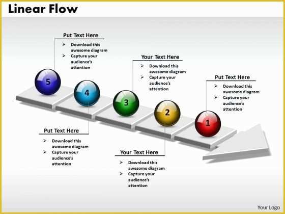 Free Process Flow Template Of Process Powerpoint Template Ppt 3d Circle Arrow Process
