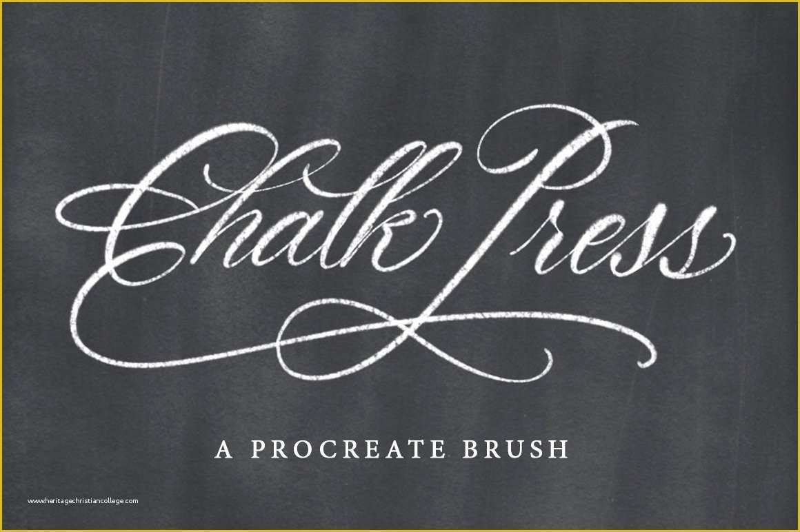 Free Procreate Templates Of Chalk Press Procreate Brush Brushes Creative Market