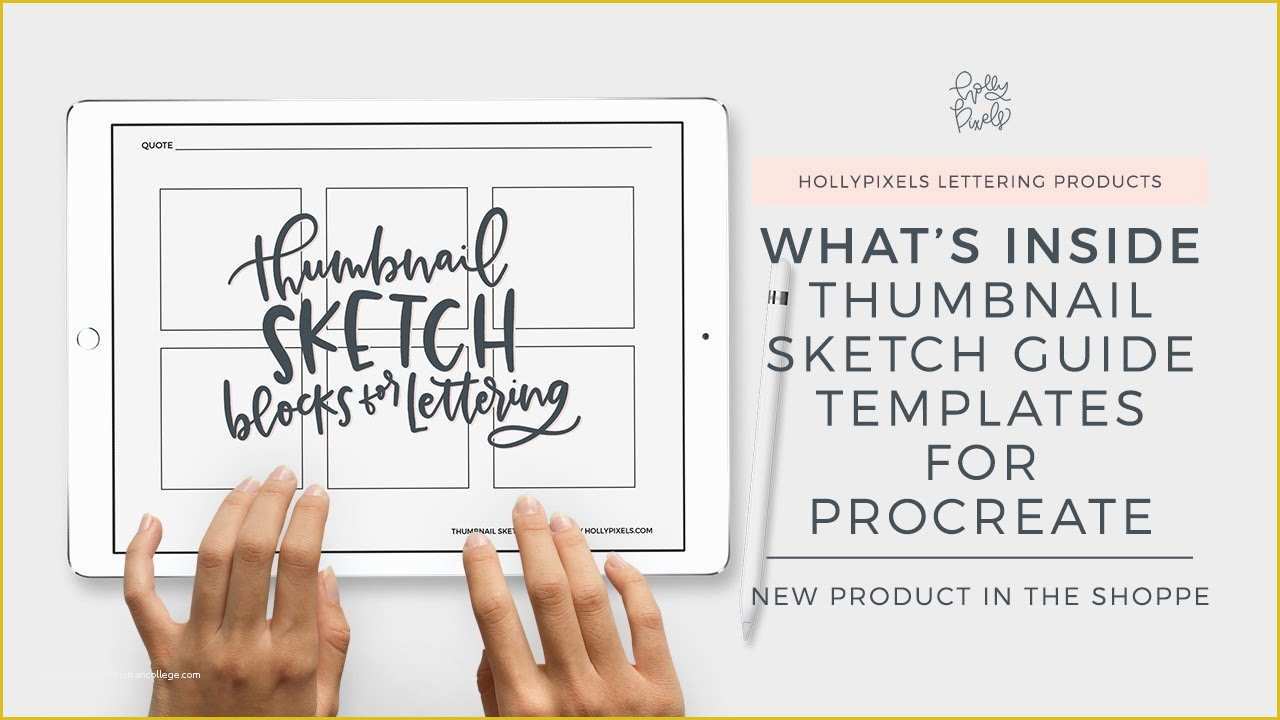 Free Procreate Templates Of Sketch Guide Templates for Procreate Lettering