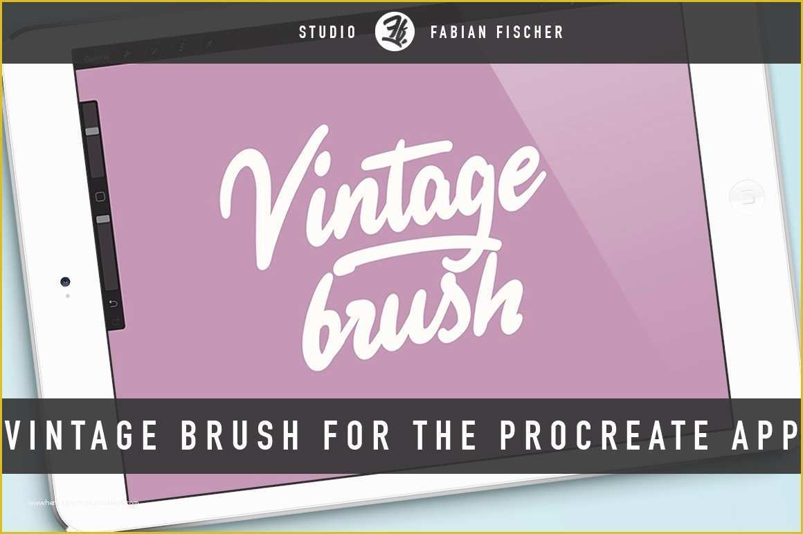 Free Procreate Templates Of Vintage Brush for Procreate Procreate Brushes Creative