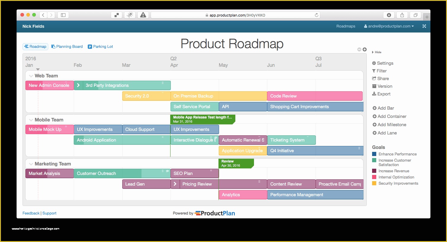 Free Product Roadmap Template Excel Of Product Roadmap Template