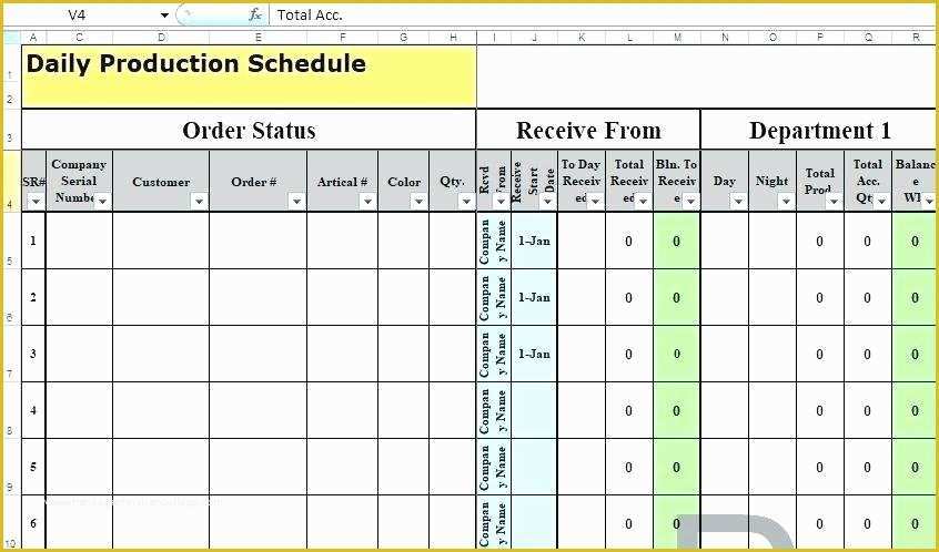 Free Production Scheduling Excel Template Of Construction Excel Templates Sheet Template Schedule