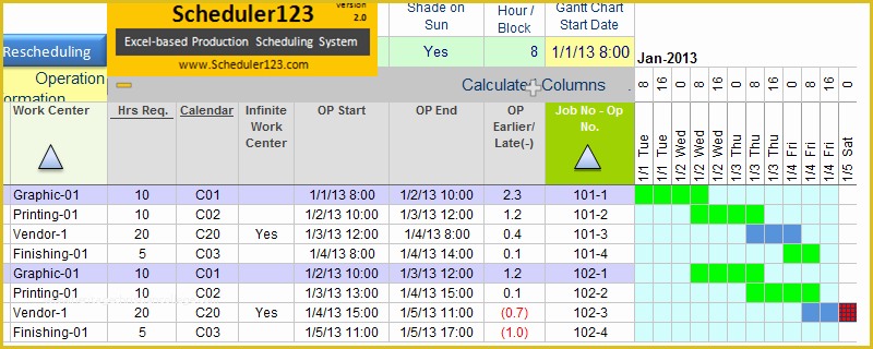 Free Production Scheduling Excel Template Of Free Production Scheduling Excel Template