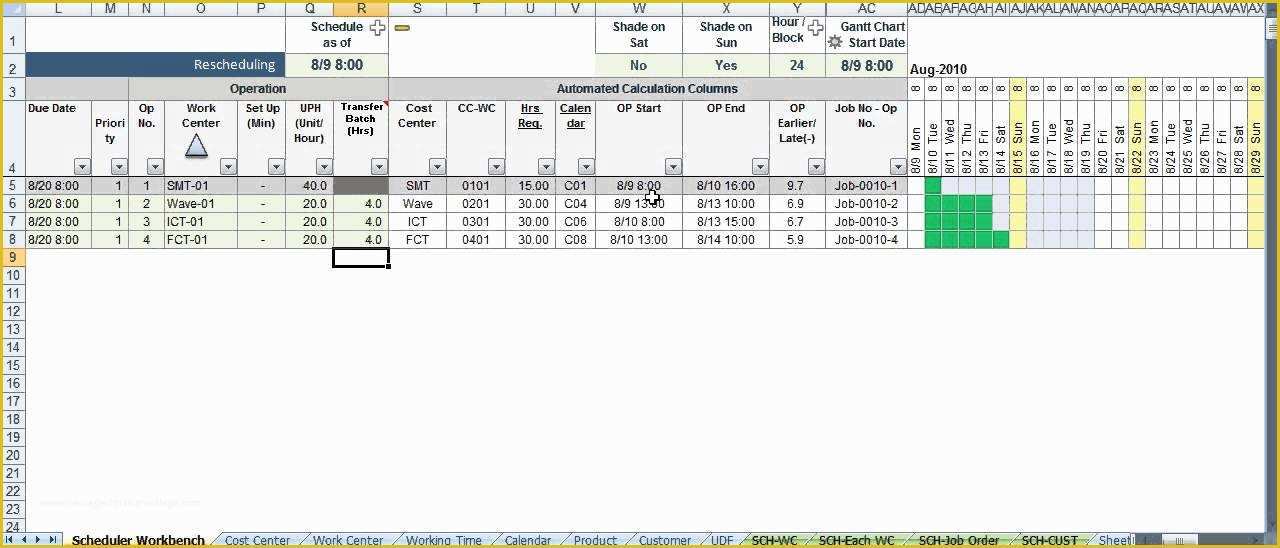Free Production Scheduling Excel Template Of Scheduler123 Part A Excel Based Production Scheduling