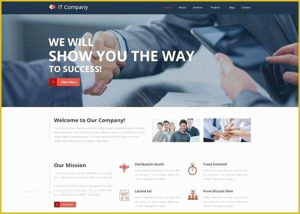 Free Professional Business Website Templates Of It Pany Website Template Free Download Website
