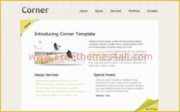 Free Professional Business Website Templates Of Professional Business Blog Web Template