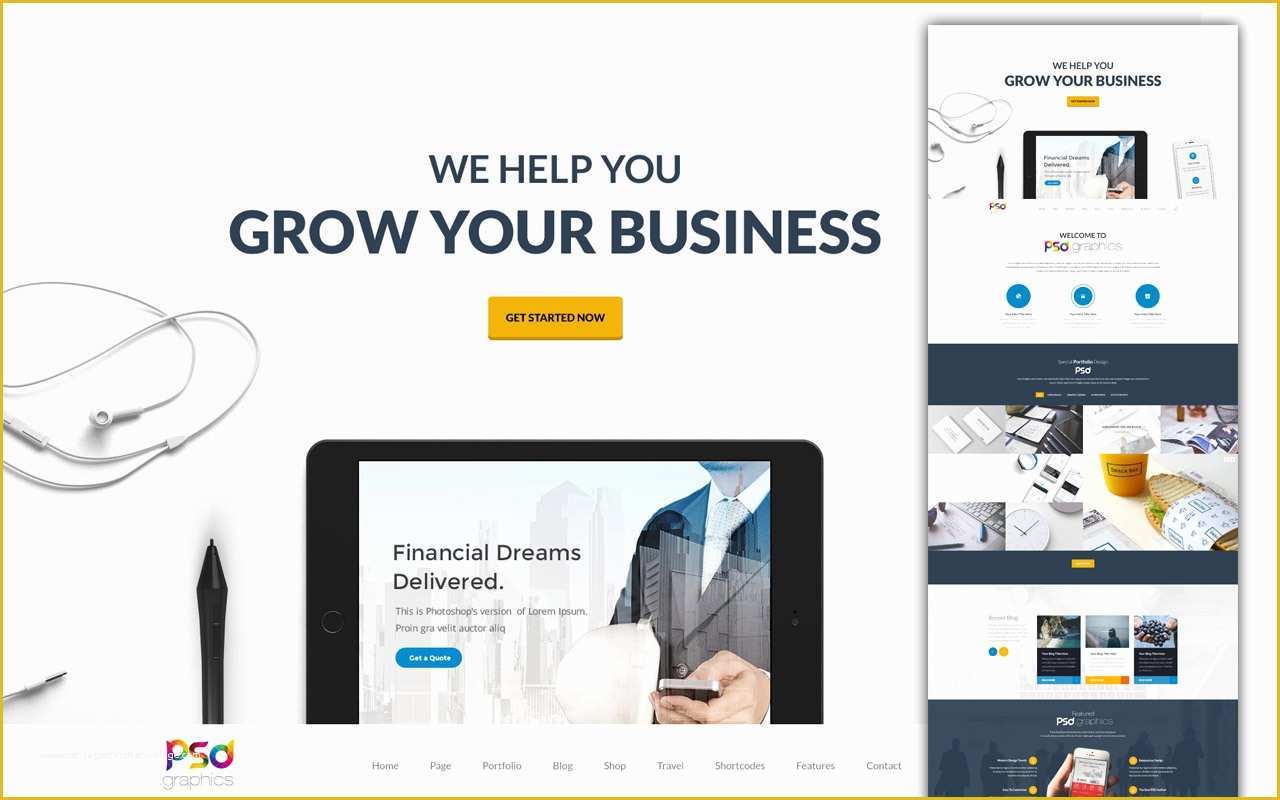Free Professional Business Website Templates Of Professional Business Website Template Free Psd