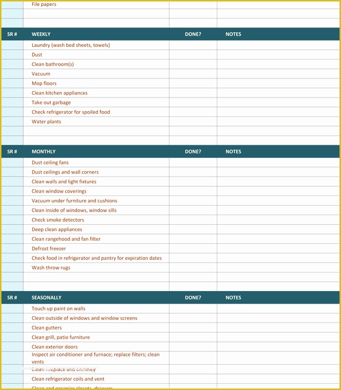 Free Professional House Cleaning Checklist Template Of Free Printable to Do List Templates
