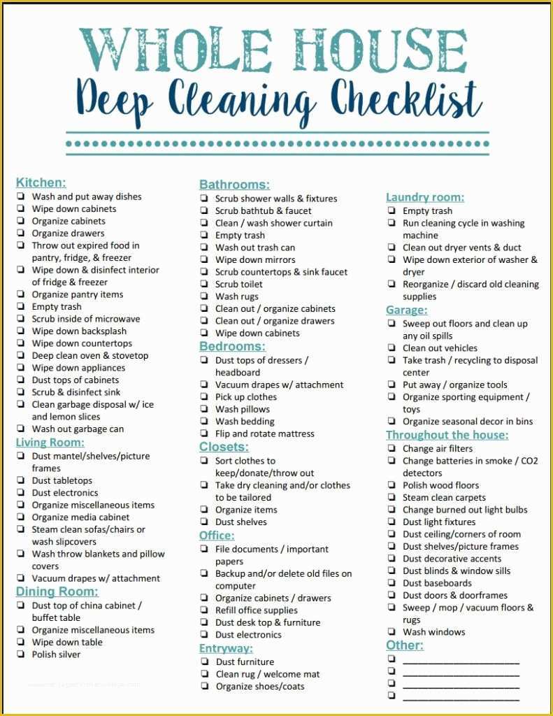 Free Professional House Cleaning Checklist Template Of How to Enjoy Deep Cleaning Your House Free Checklist