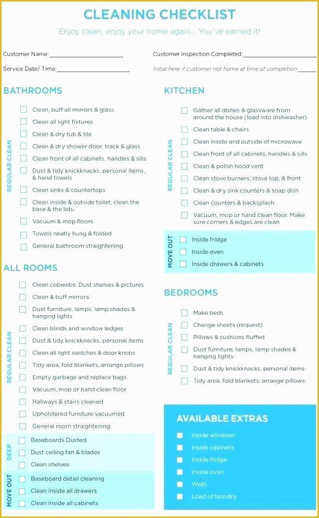 Free Professional House Cleaning Checklist Template Of Professional House Cleaning Checklist 2 List for