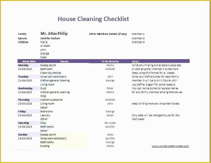 Free Professional House Cleaning Checklist Template Of Professional House Cleaning Checklist Template Excellent