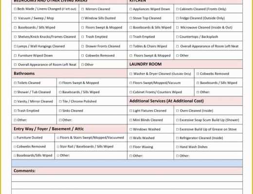 Free Professional House Cleaning Checklist Template Of Professional House Cleaning Checklist Template
