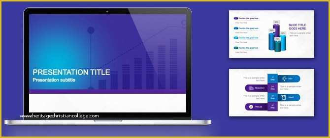 Free Professional Powerpoint Templates Of Business Powerpoint Template with Violet Color Palette by