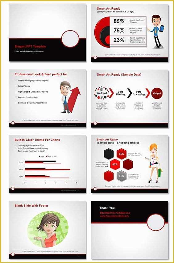 Free Professional Powerpoint Templates Of Free Professional Powerpoint Template Maroon Gray