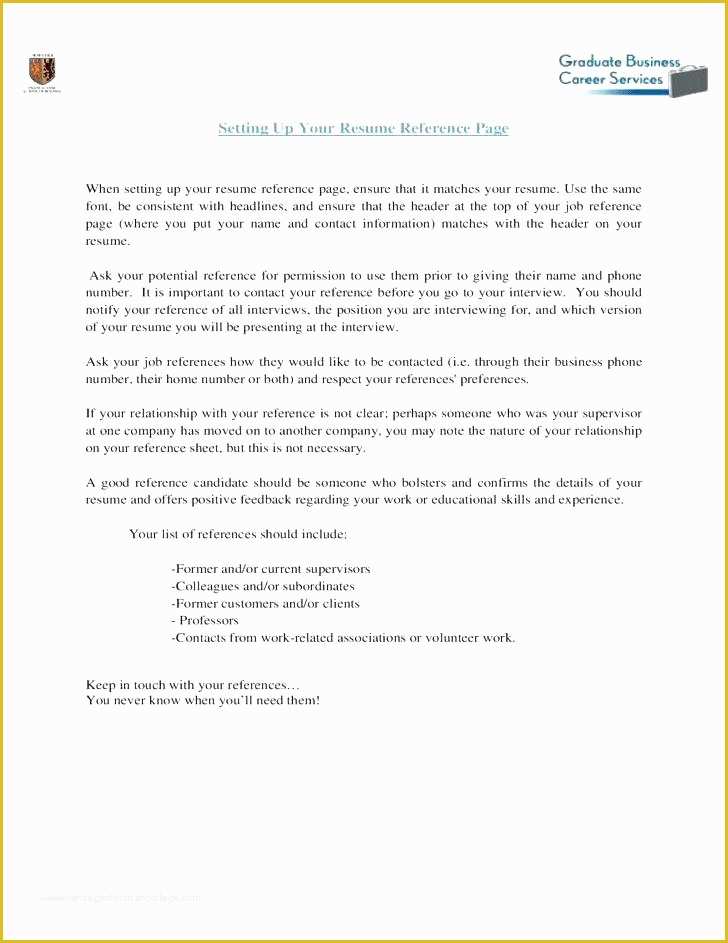 Free Professional References Template Of References Resume Template Resume References Template