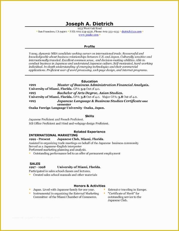 Free Professional Resume Templates Microsoft Word Of Free Resume Templates Word