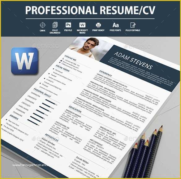 Free Professional Resume Templates Word Of 26 Word Professional Resume Template Free Download