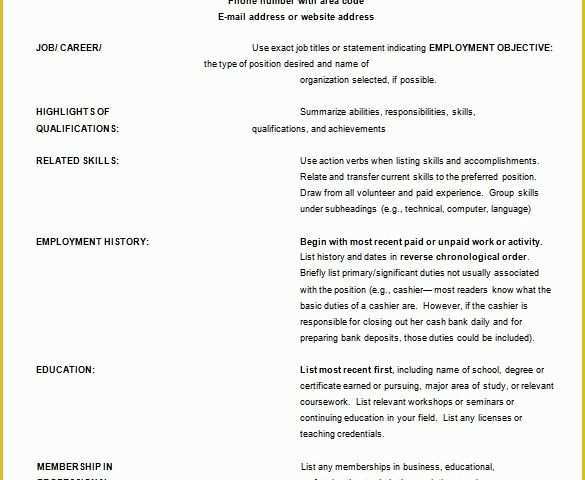 Free Professional Resume Templates Word Of 35 Outline Templates Free Word Pdf Psd Ppt