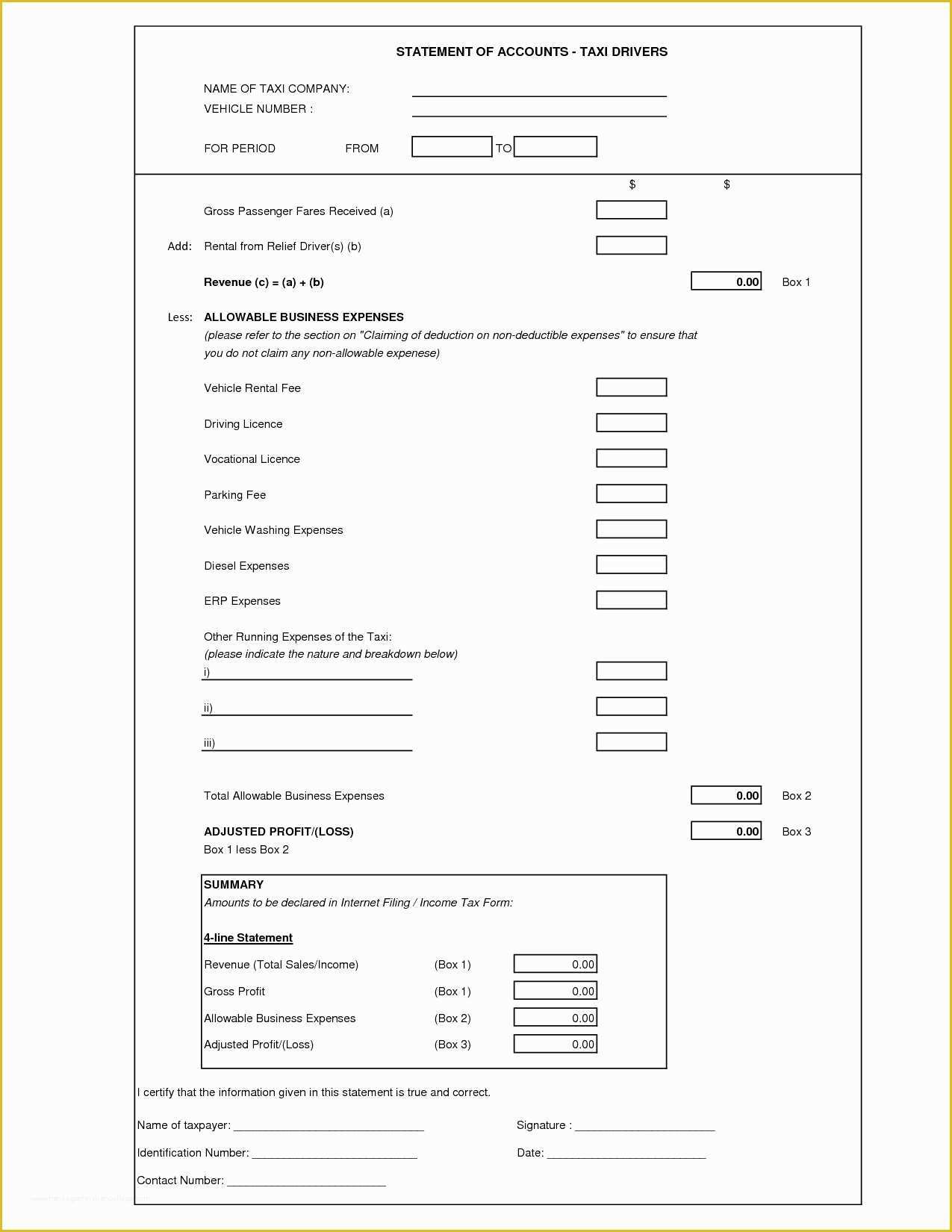 Free Profit and Loss Template for Self Employed Of Profit and Loss Template for Self Employed 2018