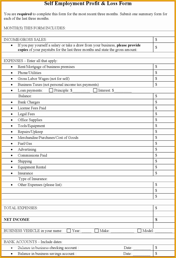 Free Profit and Loss Template for Self Employed Of Profit and Loss Template Pdf Driverlayer Search Engine