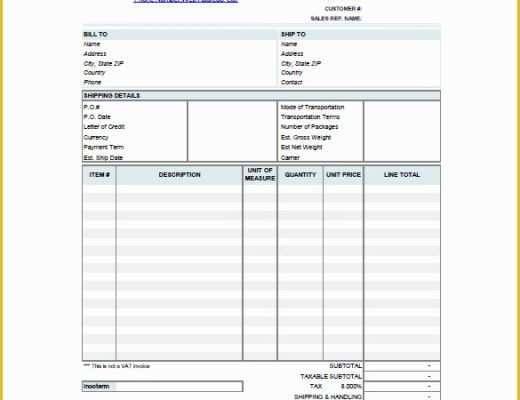 Free Proforma Invoice Template Download Of 9 Proforma Invoice Templates Free Word Pdf format