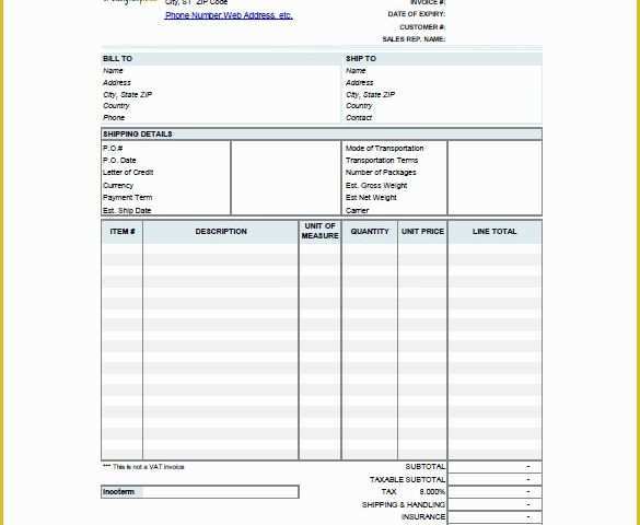 Free Proforma Invoice Template Download Of 9 Proforma Invoice Templates Free Word Pdf format