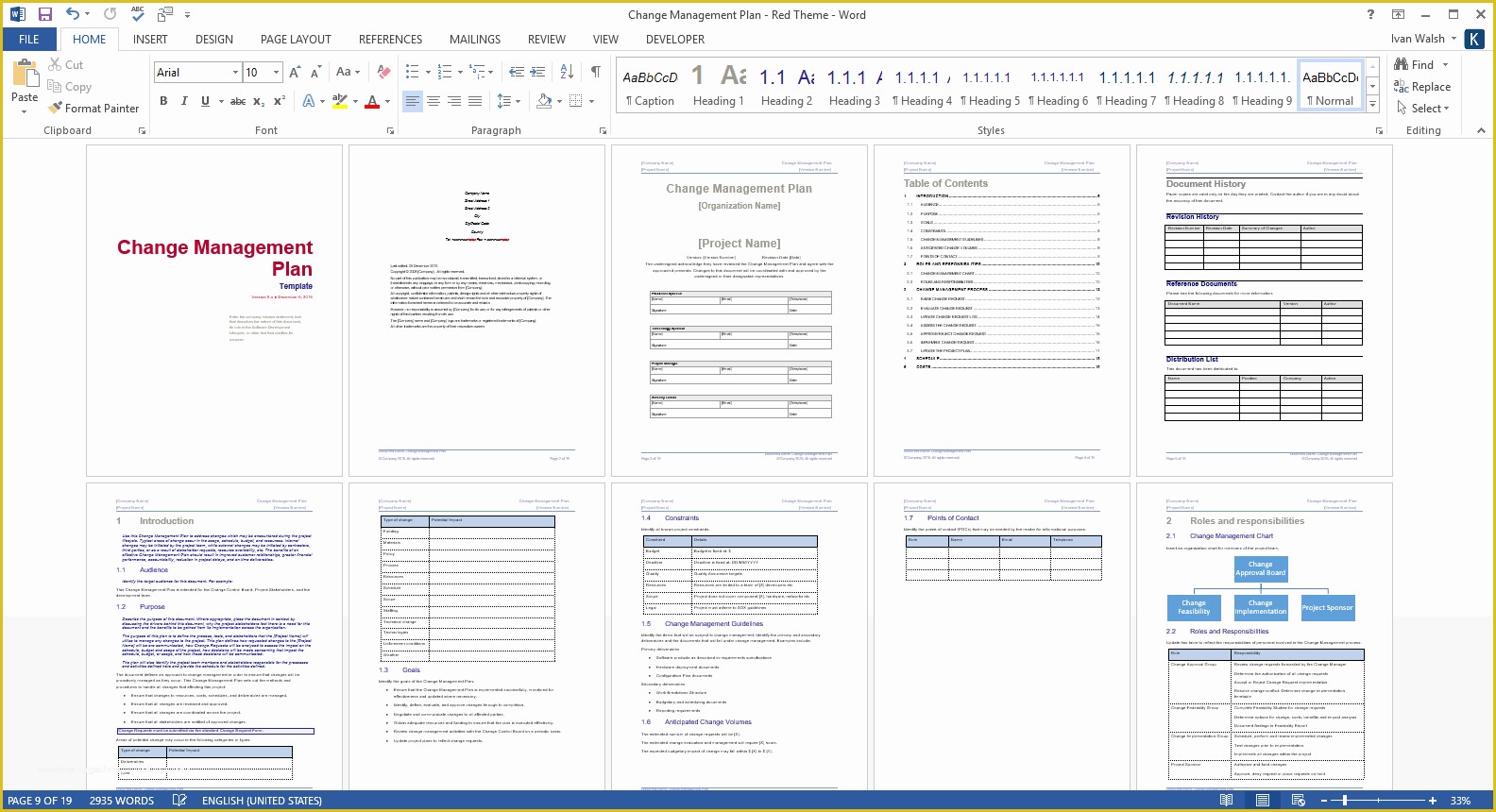 Free Program Management Templates Of Change Management Plan – Download Ms Word & Excel Templates