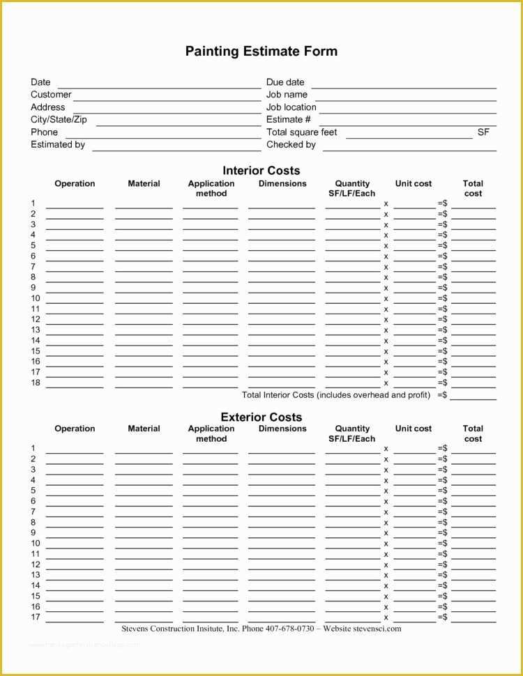Free Project Estimate Template Of Project Cost Estimate Excel Template Estimating
