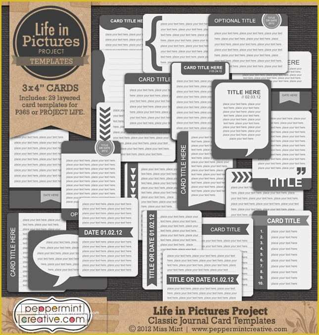 Free Project Life Templates Of 1000 Images About Project Life In Black &amp; White On