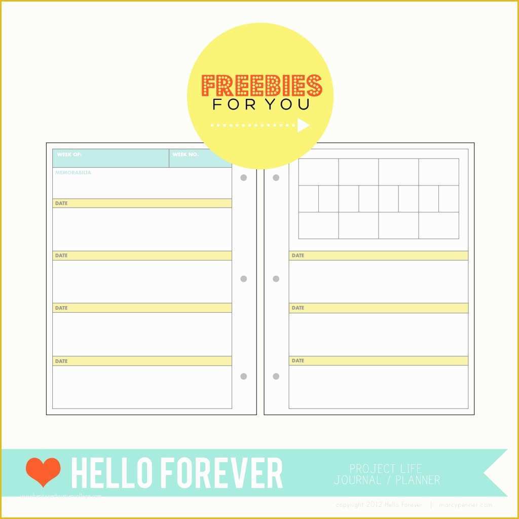 Free Project Life Templates Of 6 Best Of Cute Project Planner Printable Free