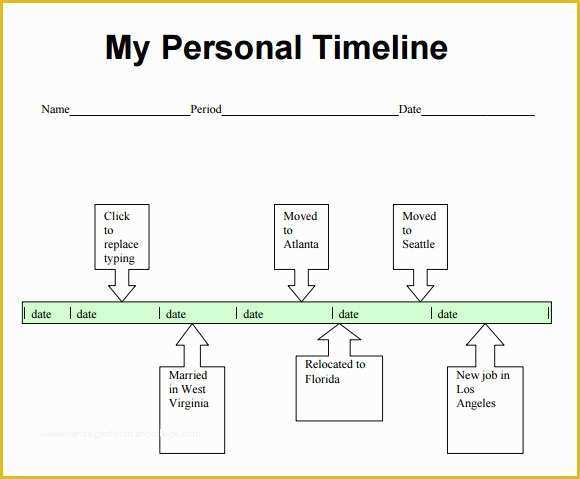 Free Project Life Templates Of 9 Personal Timeline Samples
