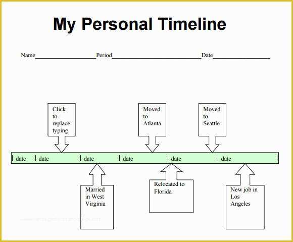Free Project Life Templates Of 9 Personal Timeline Samples
