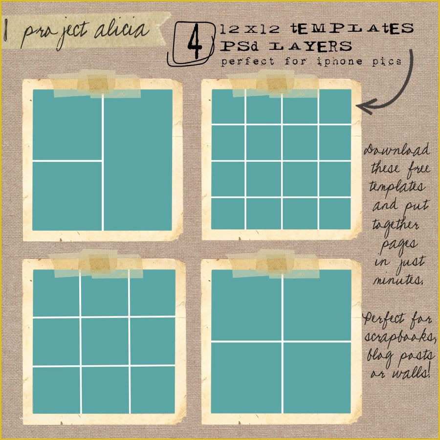 Free Project Life Templates Of Digital Project Life Layouts Free