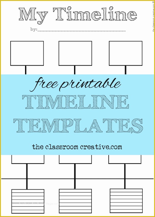 Free Project Life Templates Of Free Printable Timeline Template and Activity Inspired by