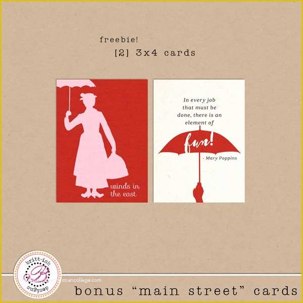 Free Project Life Templates Of Mary Poppins Free Project Life Freebies