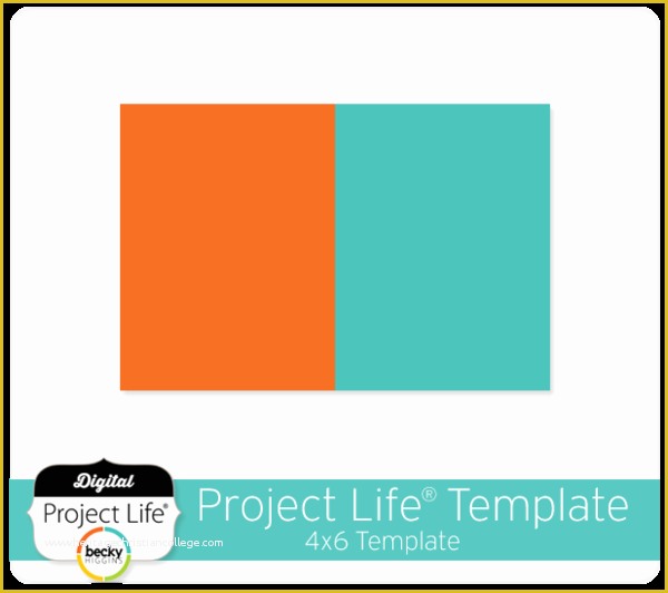 Free Project Life Templates Of Project Life Digital Scrapbooking Free 4x6 Template