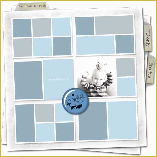 Free Project Life Templates Of Serendipity Design Free Freebie Template Pack 4x6 Project