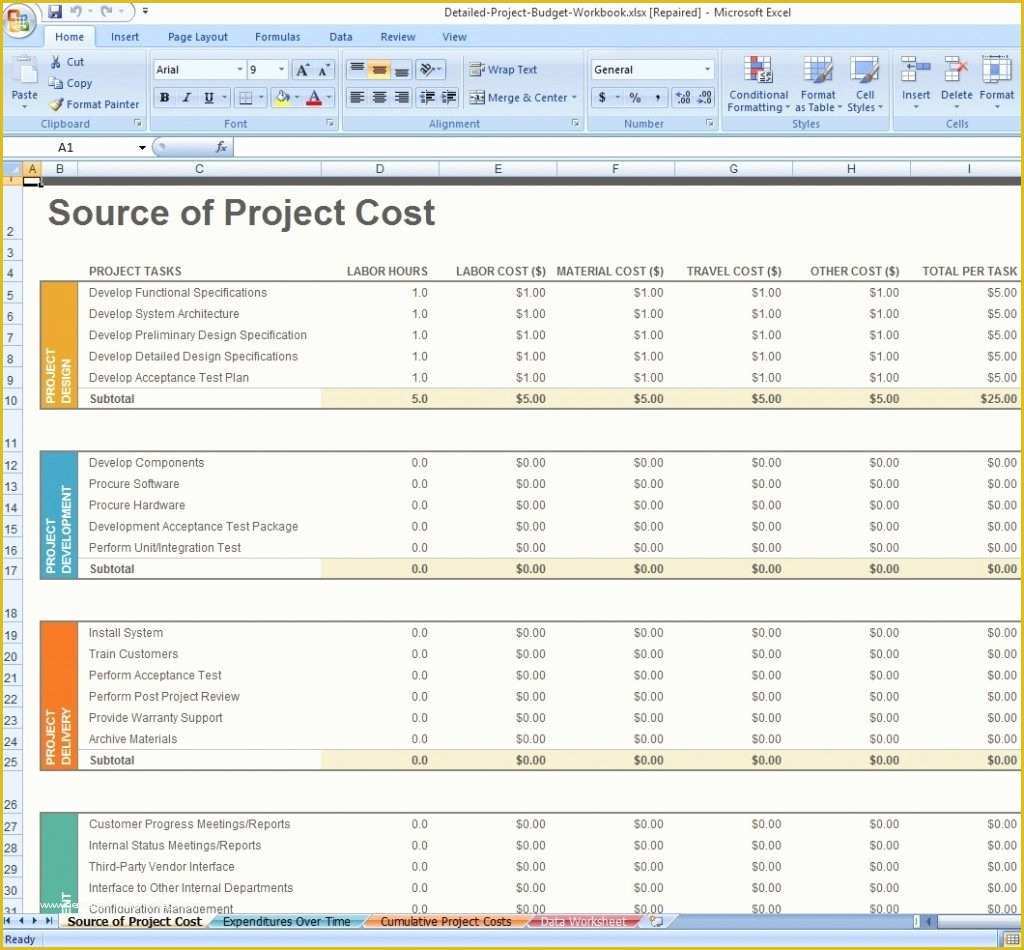 Free Project Management Templates Of Excel Spreadsheet Project Management software Spreadsheet