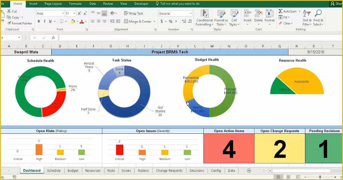Free Project Management Templates Of Project Tracking with Master Excel Project Manager Free
